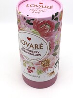 FOOD - Tea LOVARE Strawberry/ Marshmallow , all natural ingredients , green tea ,80 gr, Ukraine