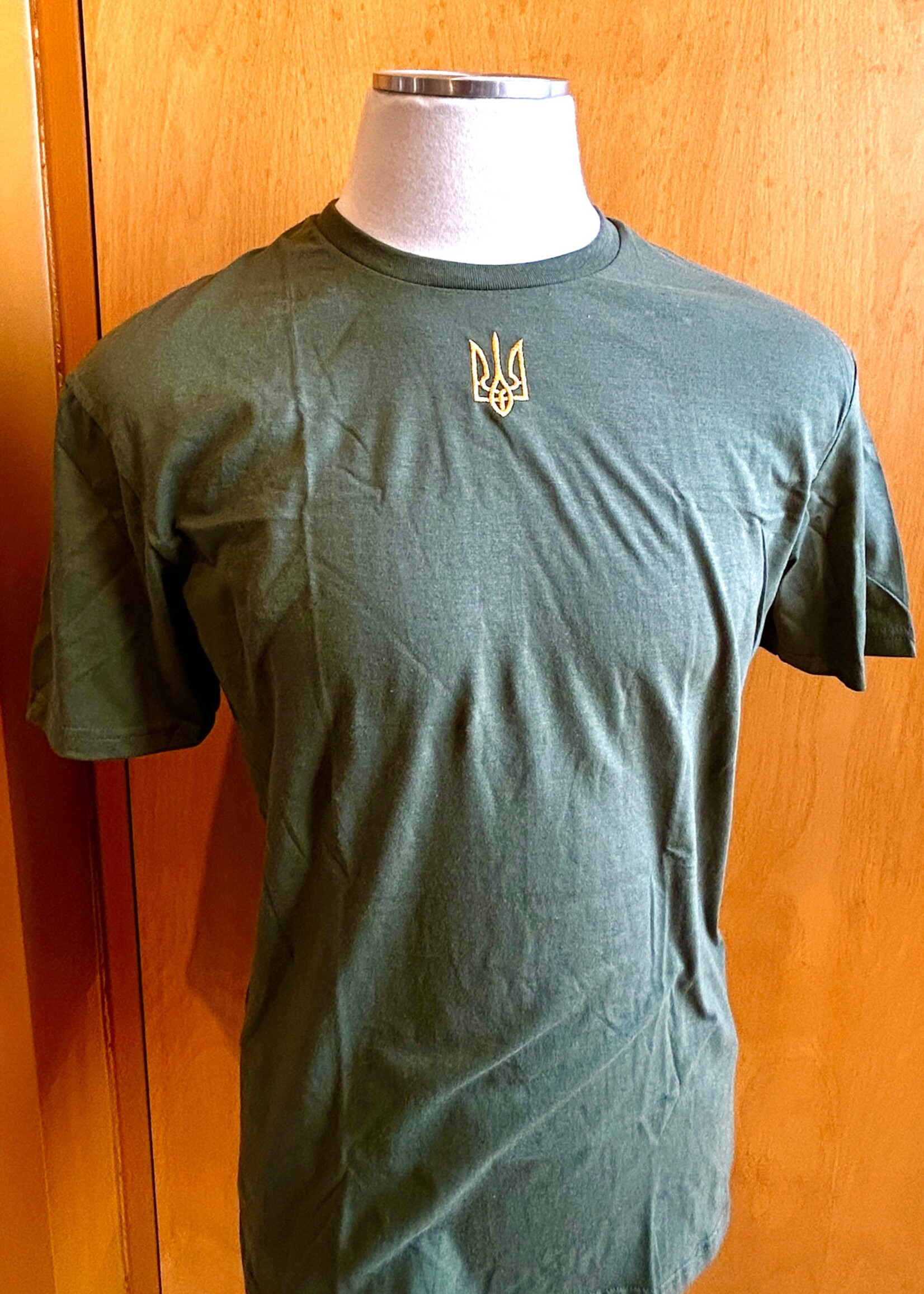 APPAREL - T-shirts (Men's ) Zelensky Style, with Embroidered Tryzub