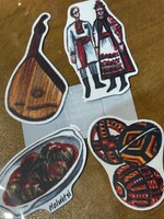HOME - Decor - UKraine Travel Stickers, Decal for Scrapbooks, Luggage, Hand - Illustrated