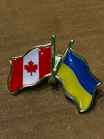 ACCESSORIES - Pin Canada - Ukraine Flags