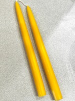 HOME - Taper Pair Hand Dipped Candles- 8" / Beeswax