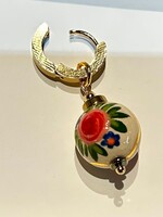 JEWELRY - Earrings  Ceramic  Handcraft by Oksana Boriychuk , Dangle Drop Earrings,  Ukrainian Traditions