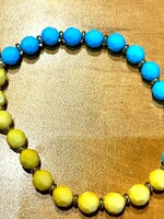 ACCESSORIES- Blue /Yellow Keychain
