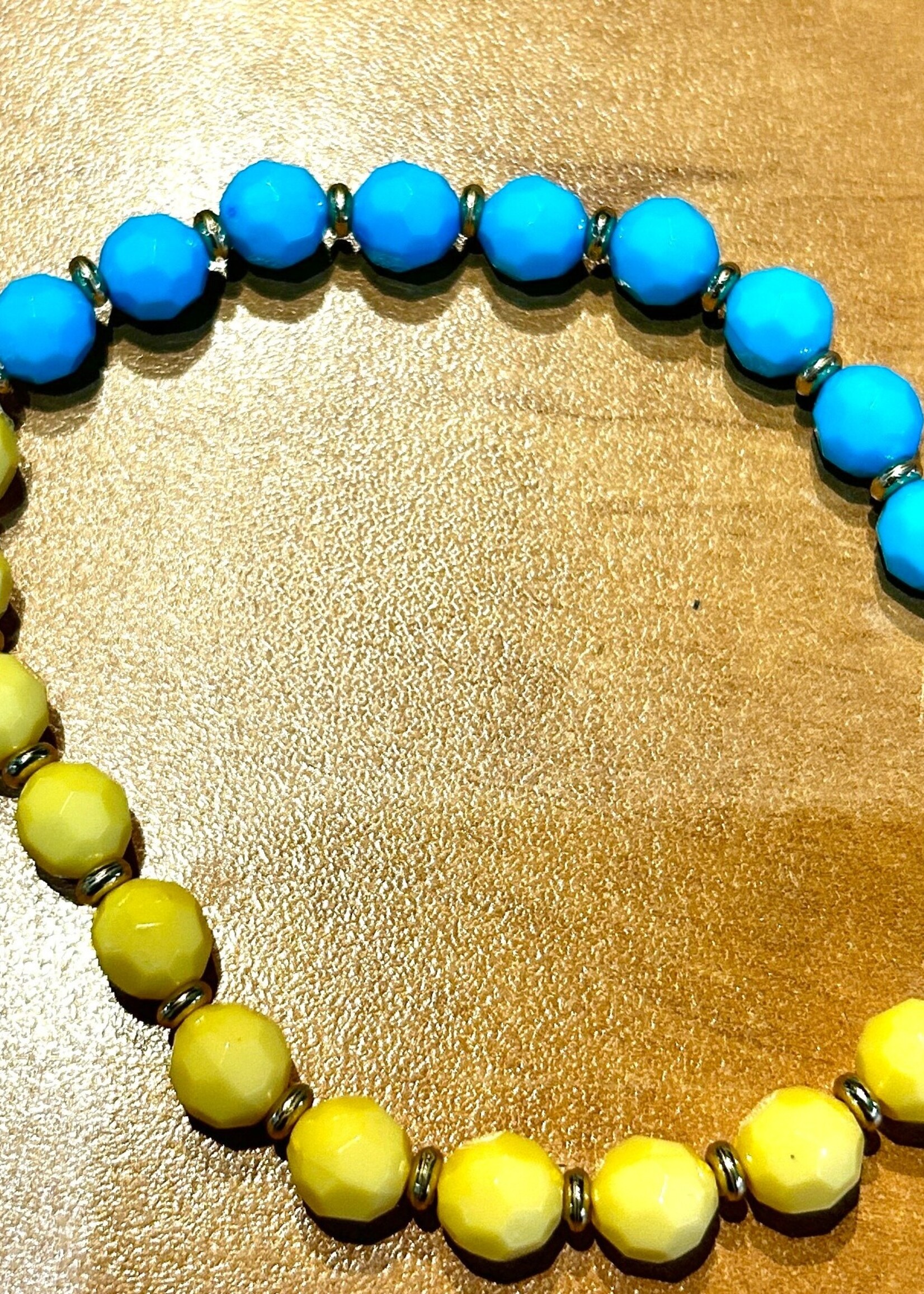 ACCESSORIES- Blue /Yellow Keychain