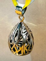 JEWELRY - Pendant Pysanka- Tryzub Sterling Silver