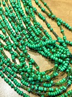 ACCESSORIES - Green  Beads ' Necklace
