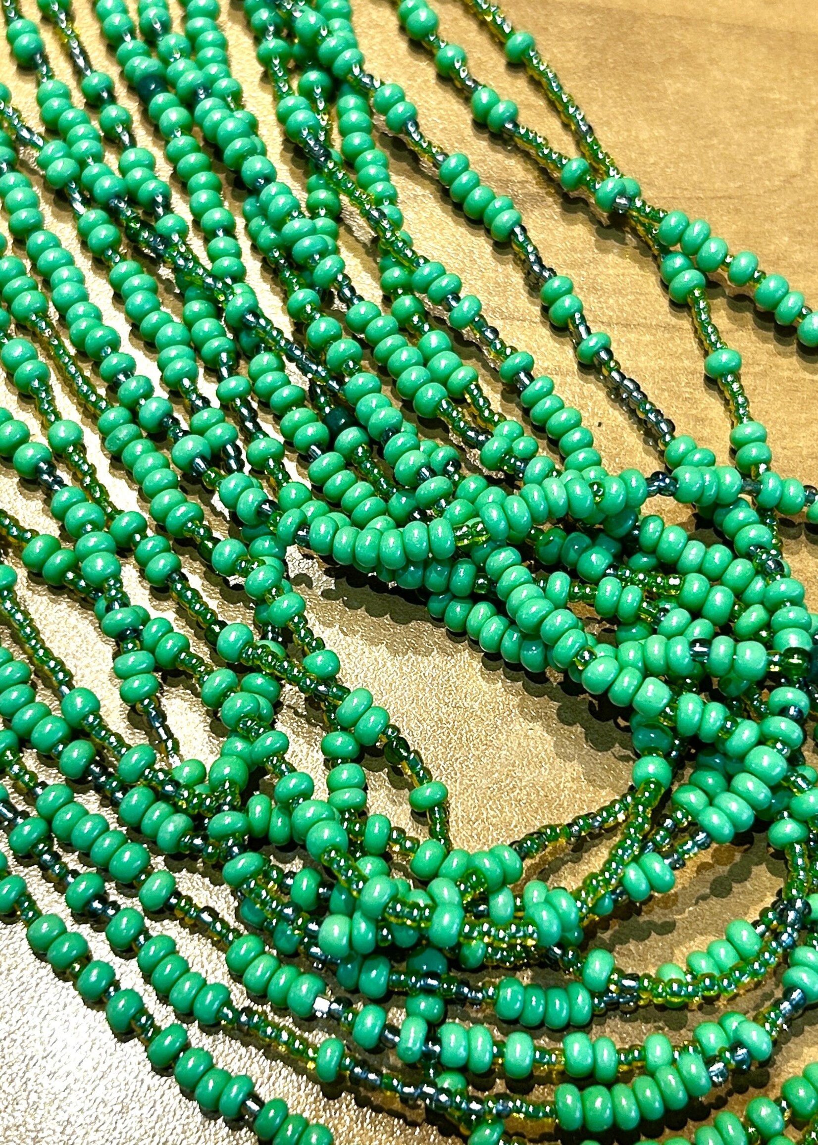 ACCESSORIES - Green  Beads ' Necklace