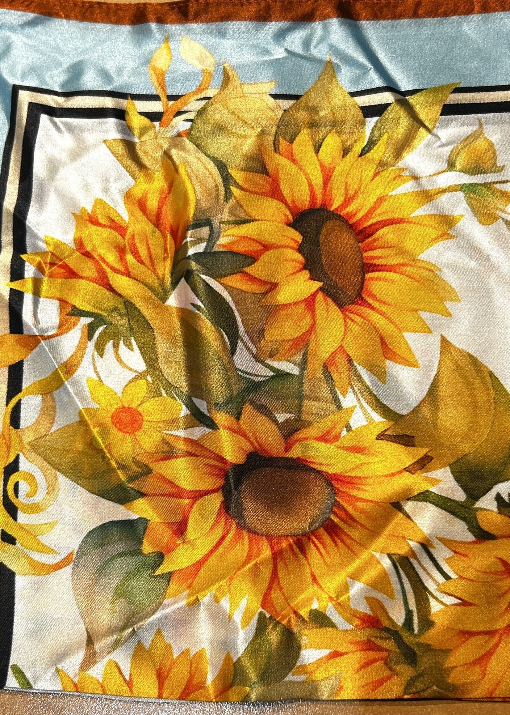 ACCESSORIES - Silk Scarf, Neck size 20x20' in  Ukrainian Colours