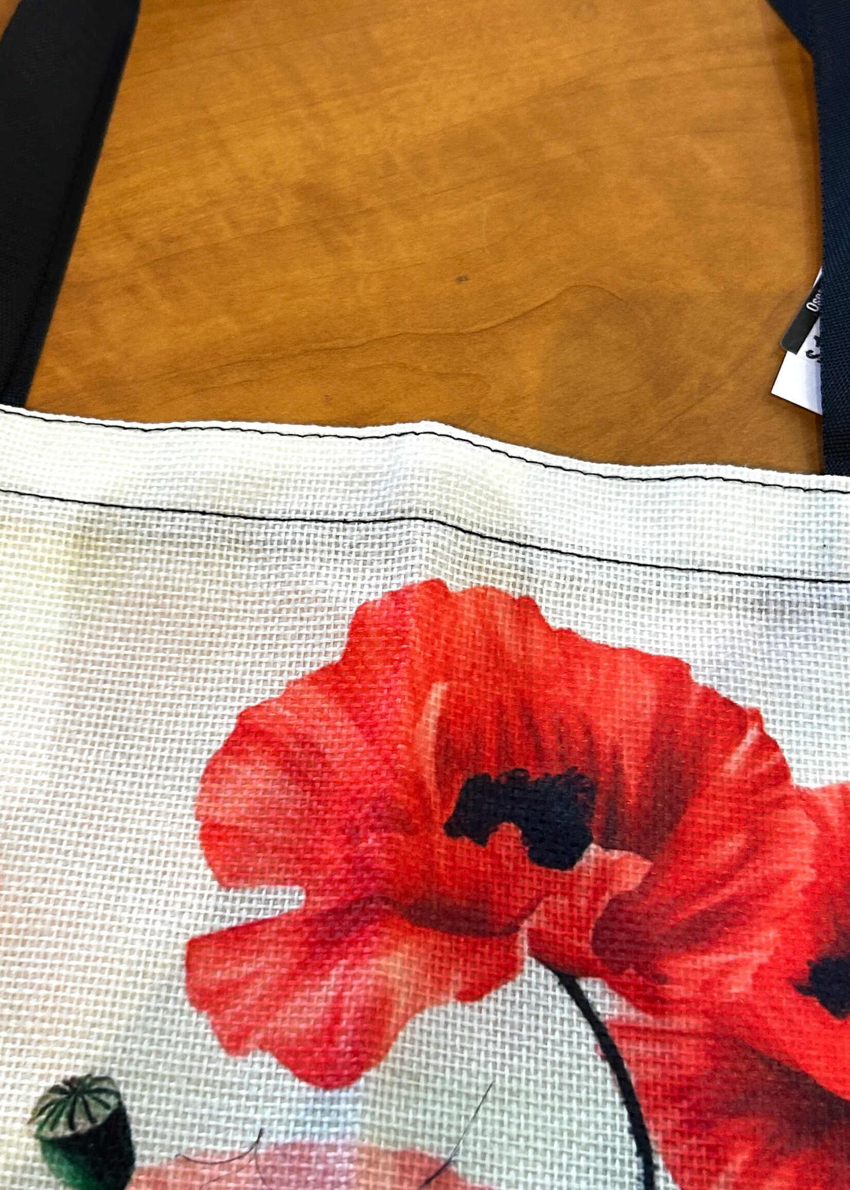 ACCESSORIES - Tote Bag, big 15x14", Linen style cream colour fabric