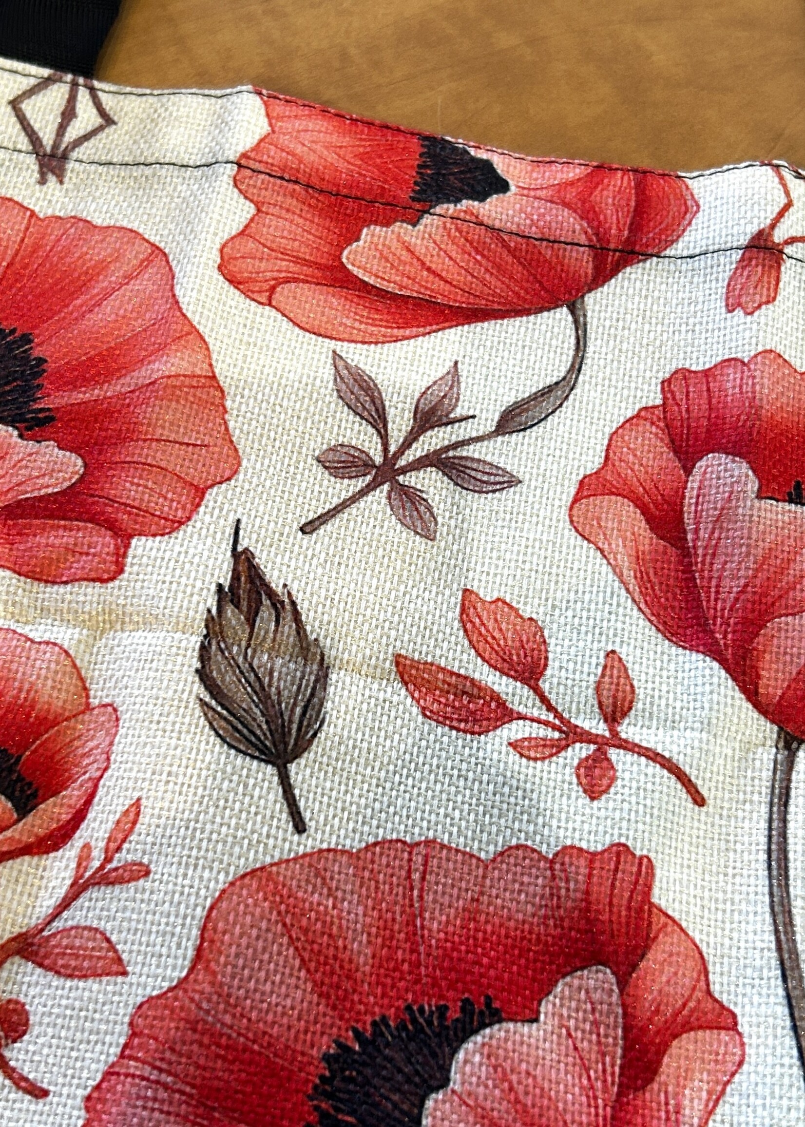 ACCESSORIES - Tote Bag, big 15x14", Linen style cream colour fabric