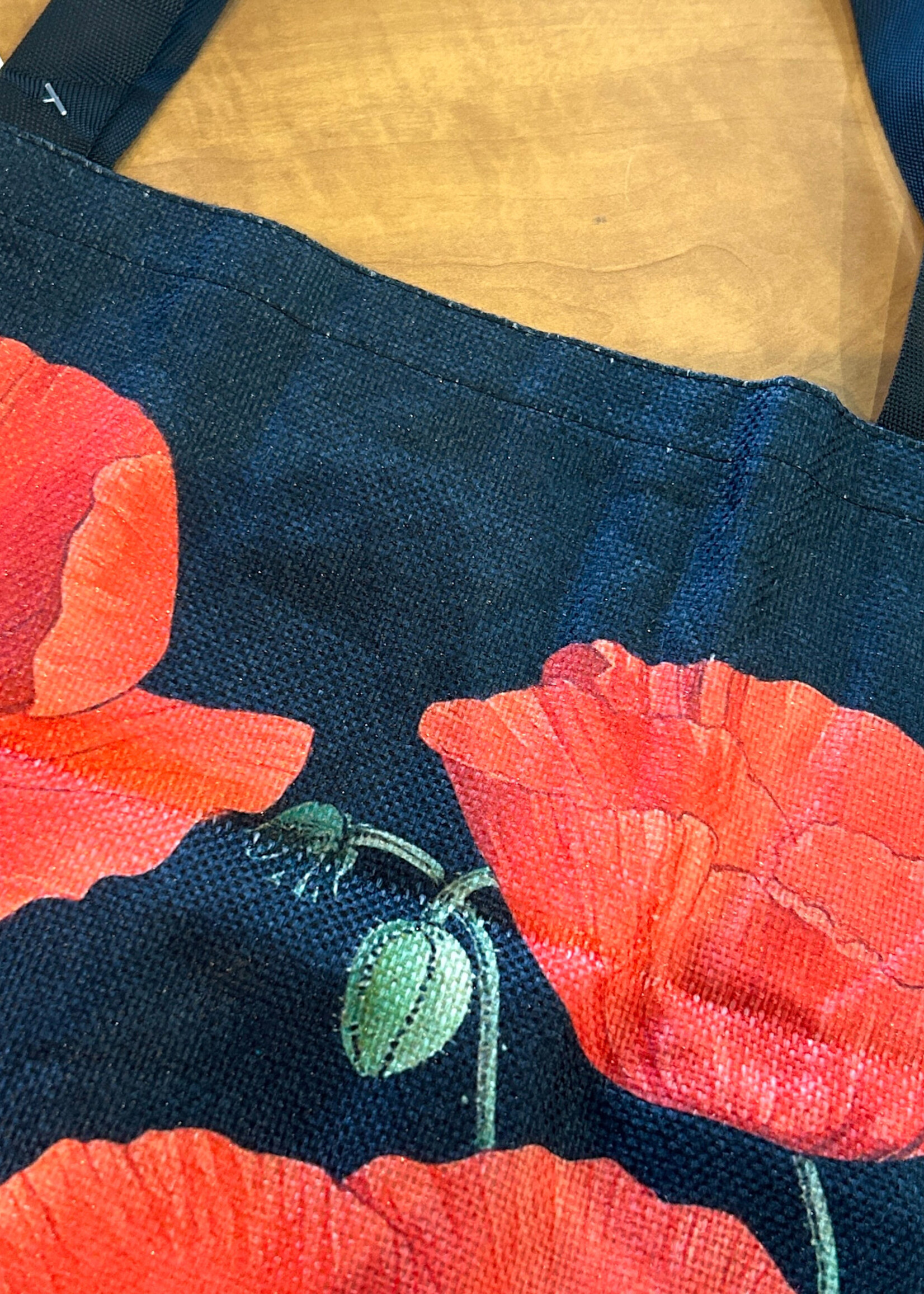 ACCESSORIES - Tote Bag, big 15x14", Linen style  fabric