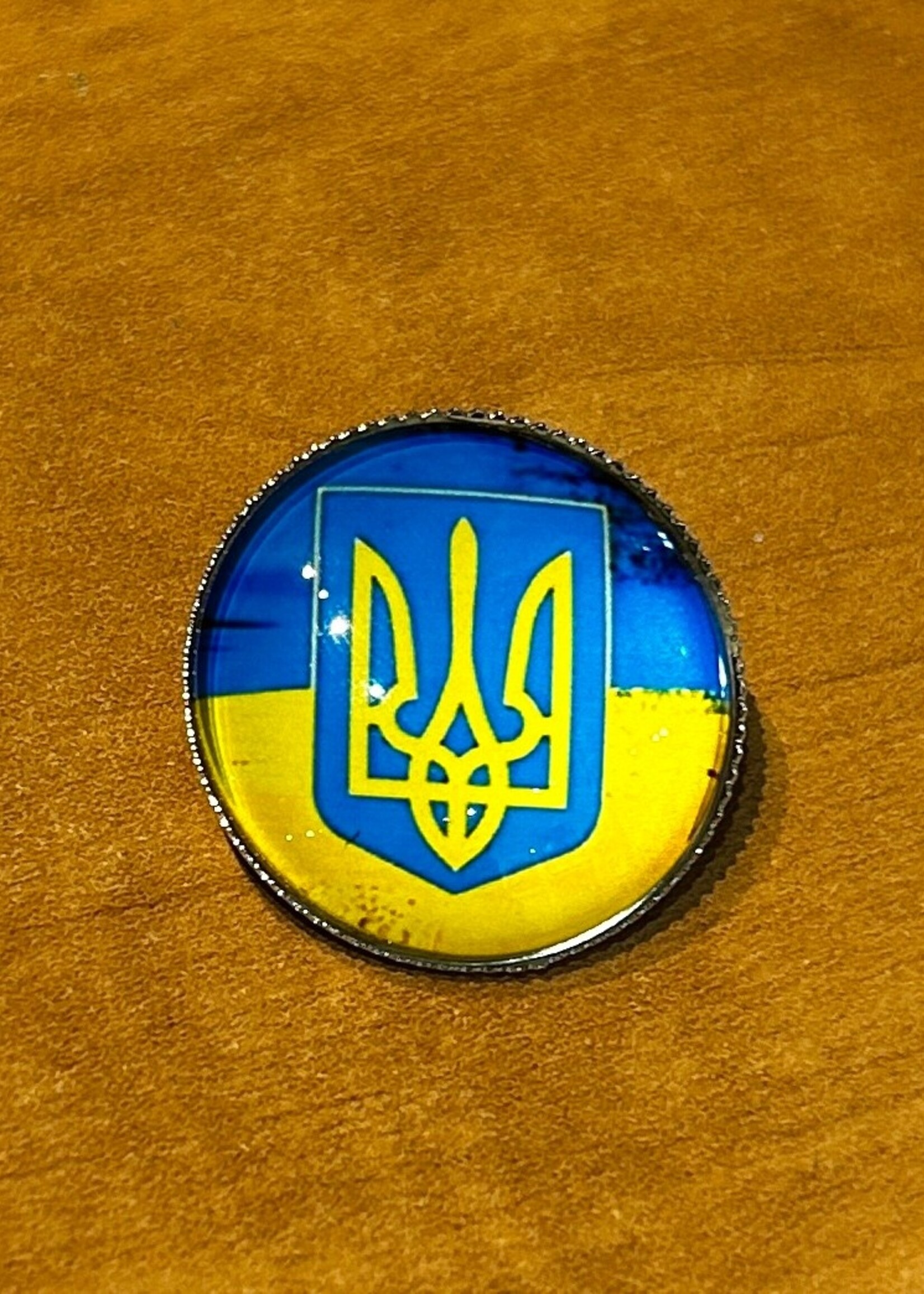 ACCESSORIES - Pin Ukrainian Colors -Tryzub /Flag