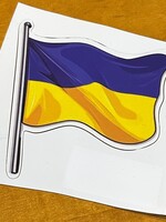 CAR Decals - Ukrainian  Blue & Yellow Flag