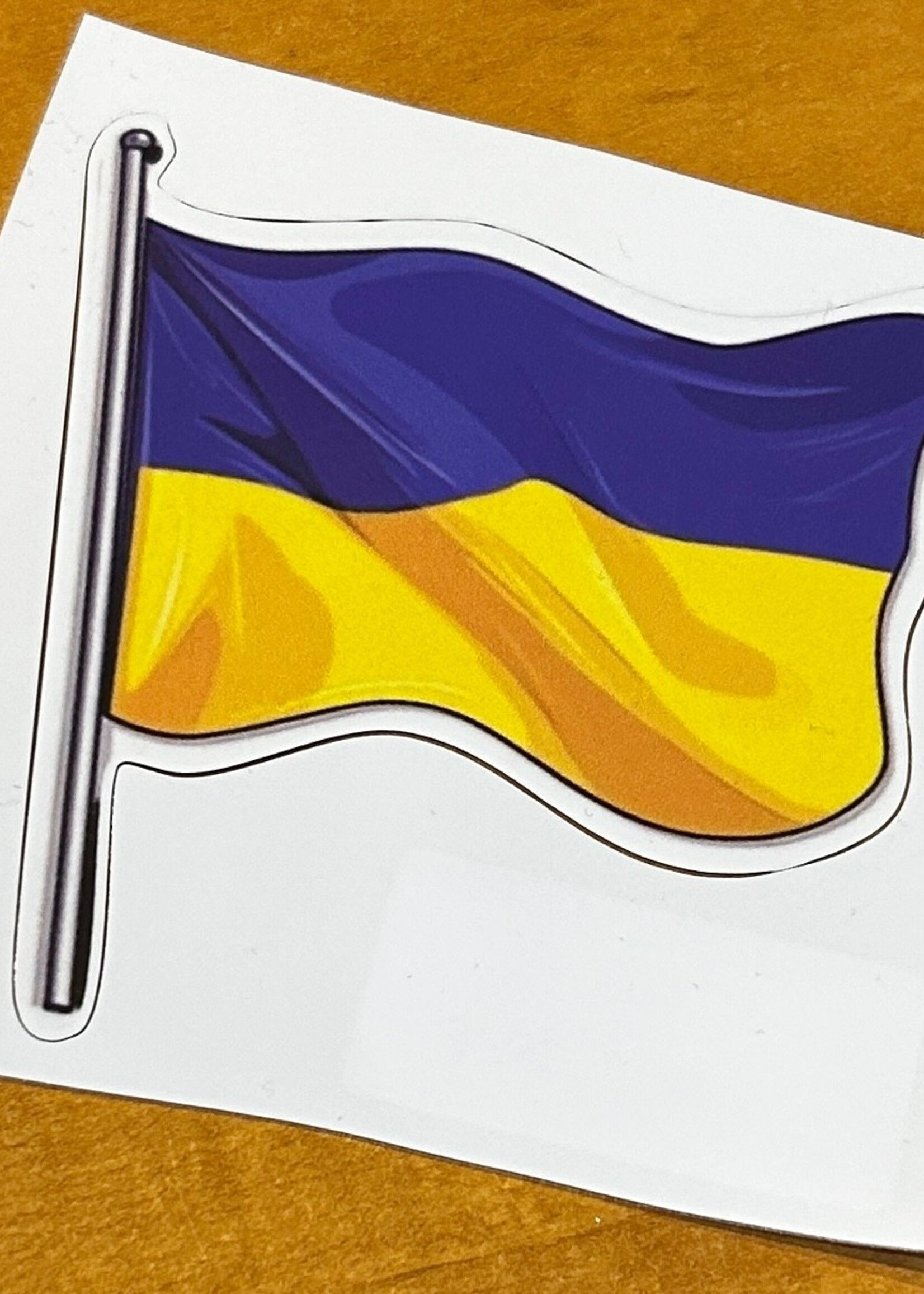 CAR Decals - Ukrainian  Blue & Yellow Flag