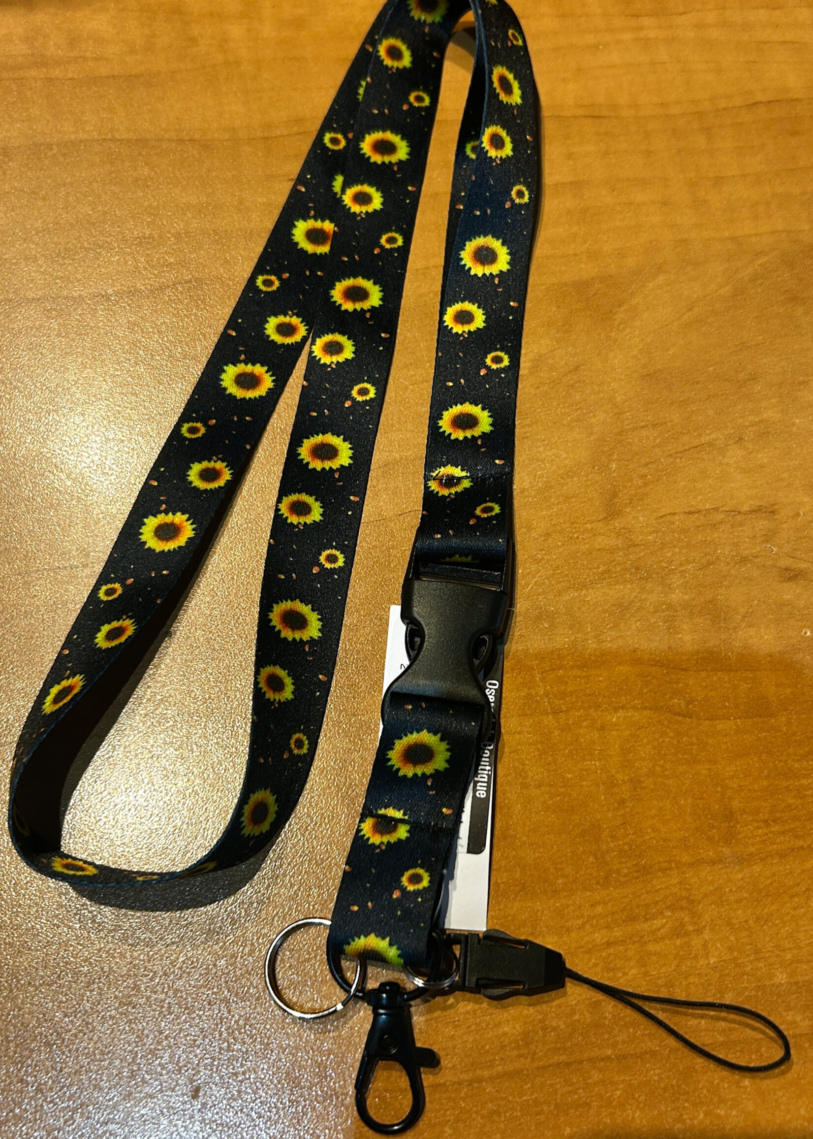 ACCESSORIE - Wristlet long  Keychain Sunflower