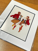 PRINT -  small , Ukrainian Dancer Hutsul II, Luna   by Alexandra Polujan