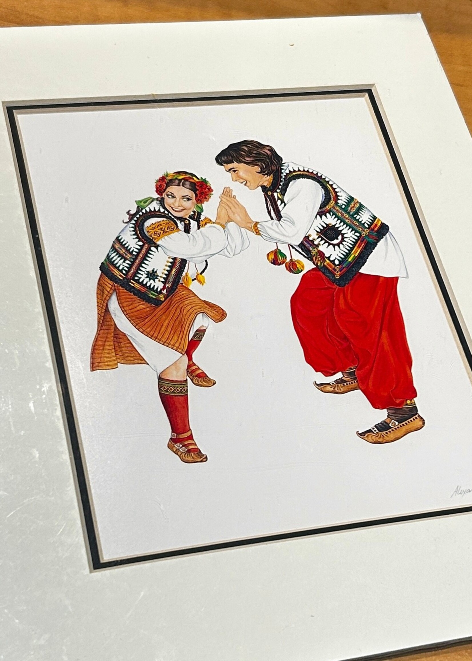PRINT -  small , Ukrainian Dancer Hutsul I, Dnipro region  by Alexandra Polujan