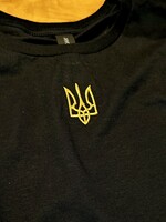 APPAREL - BlackT-shirts (Men's ) Zelensky Style, with Embroidered Tryzub