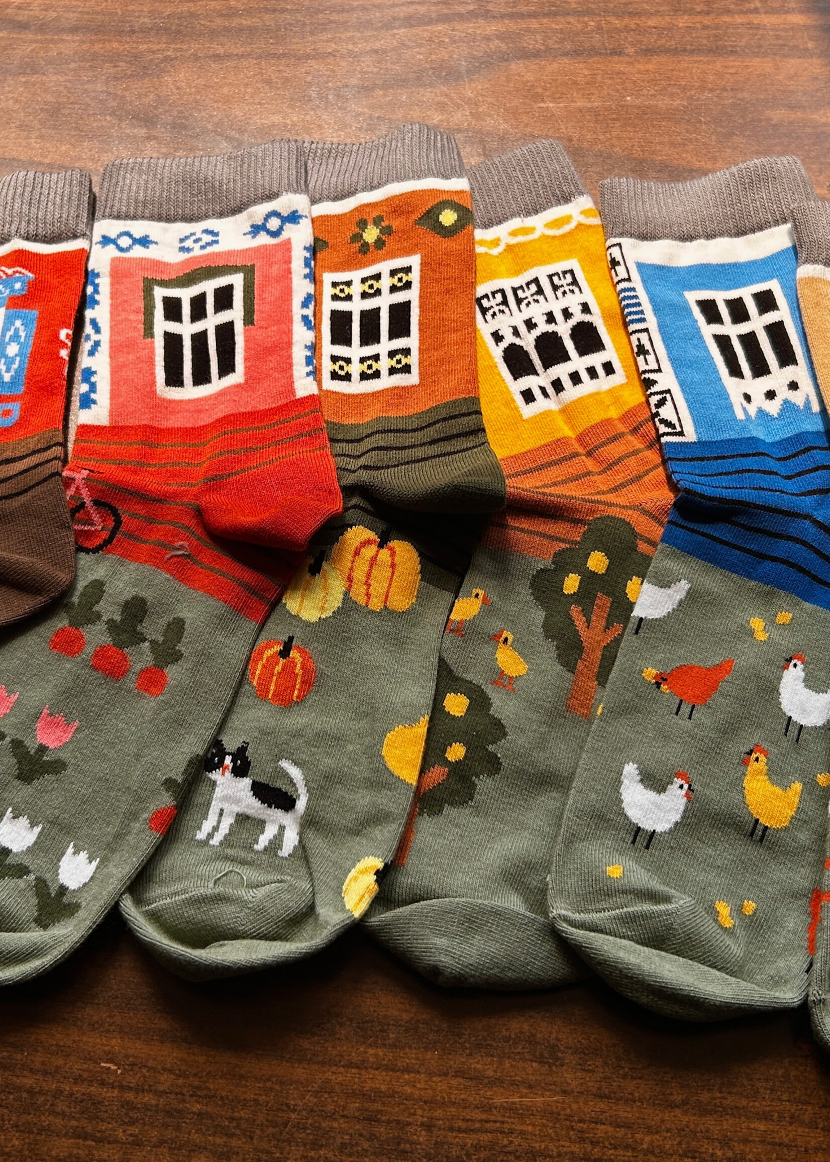 APPAREL - Dodo Socks, "Old House "made in Ukraine