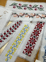 HOME - Bookmark, Embroidered handmade cross stitching