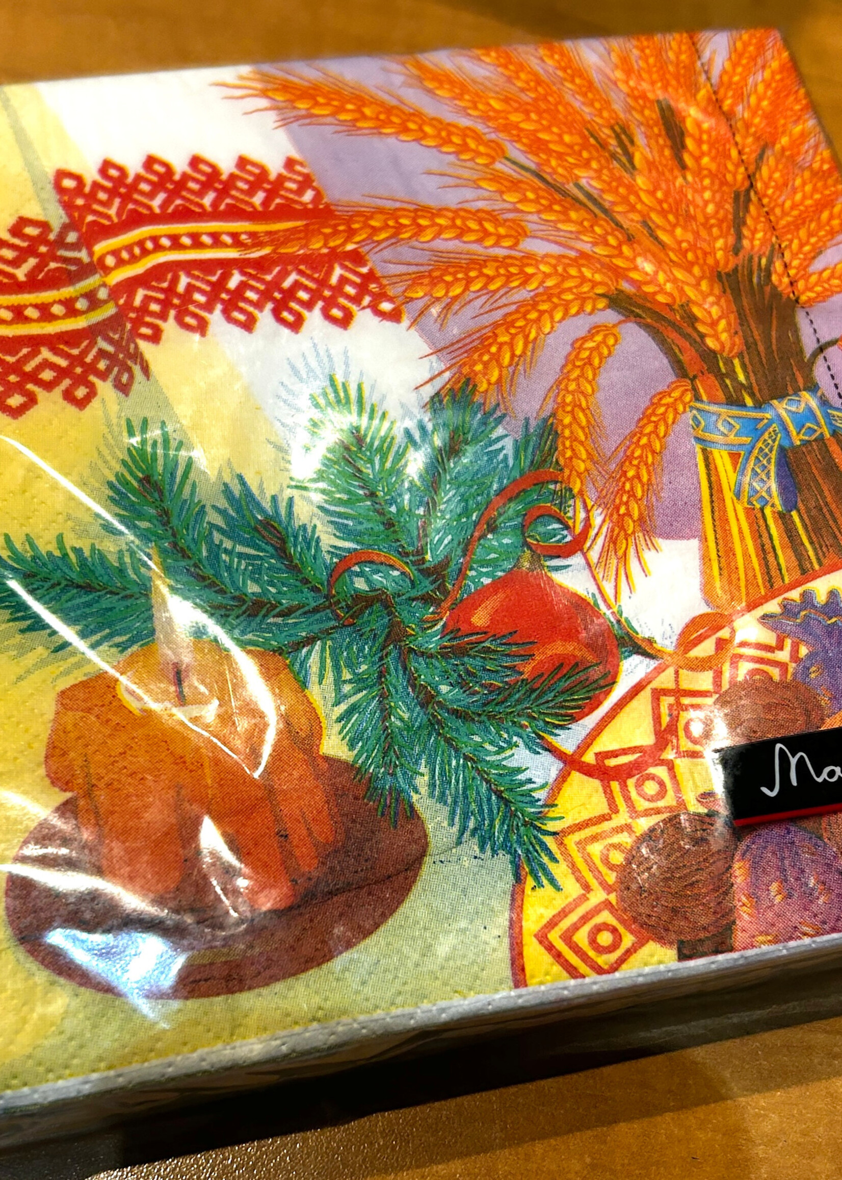 HOME - Dinner Napkins 6.5x6.5" pack of 20 Christmas