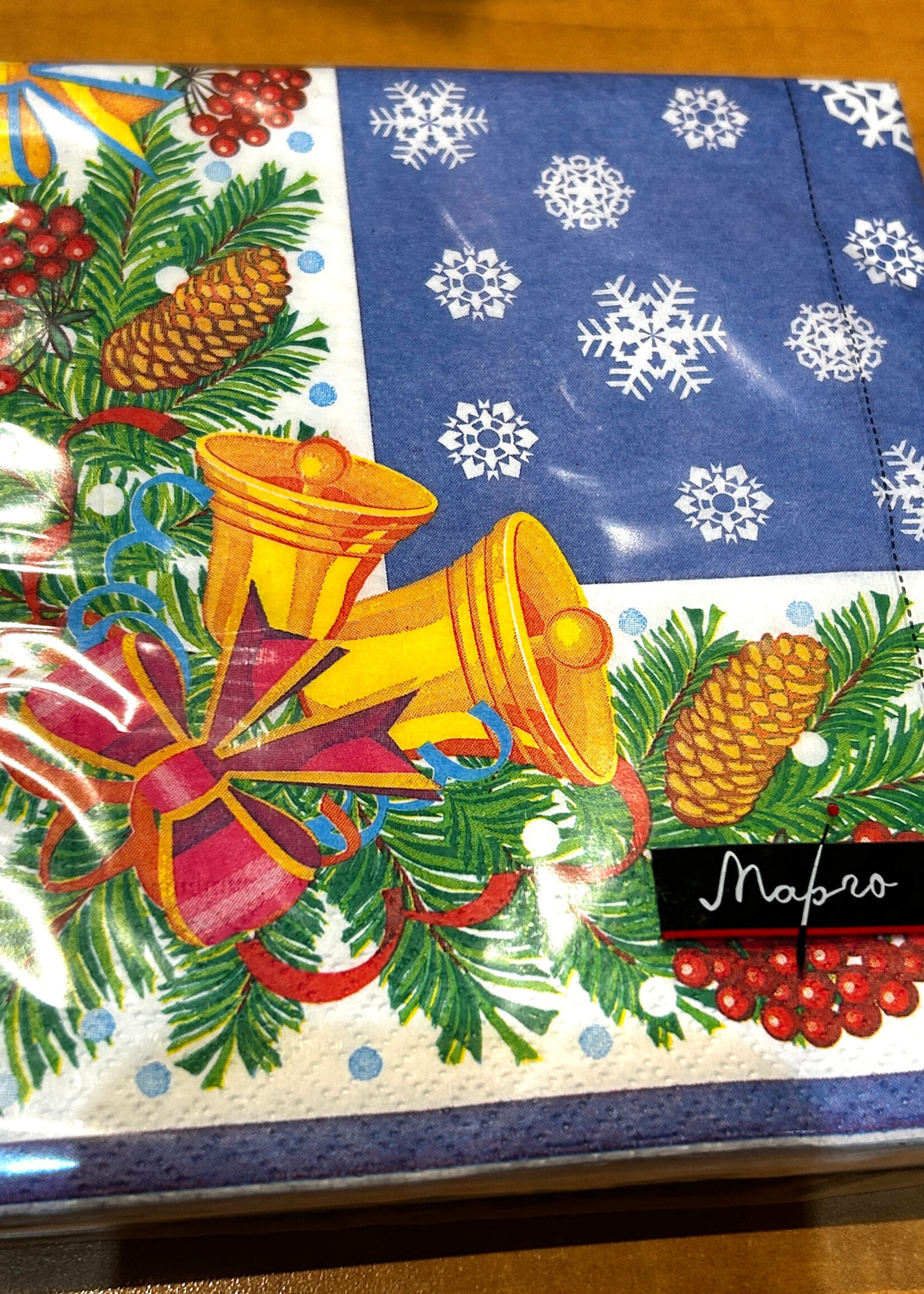 HOME - Dinner Napkins 6.5x6.5" pack of 20 Christmas