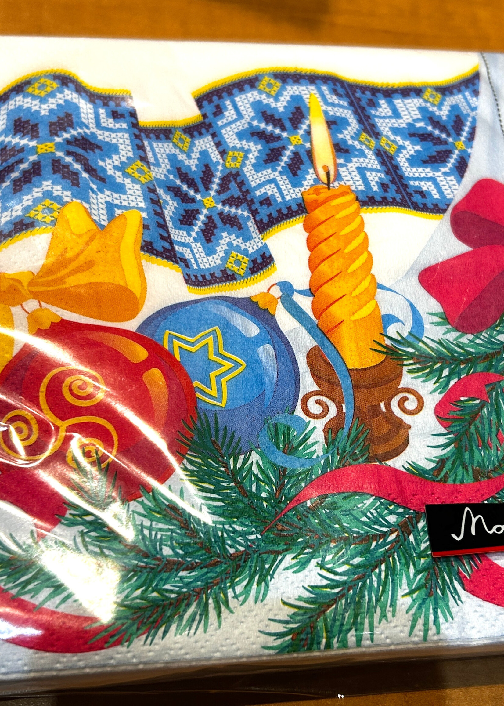 HOME - Dinner Napkins 6.5x6.5" pack of 20 Christmas