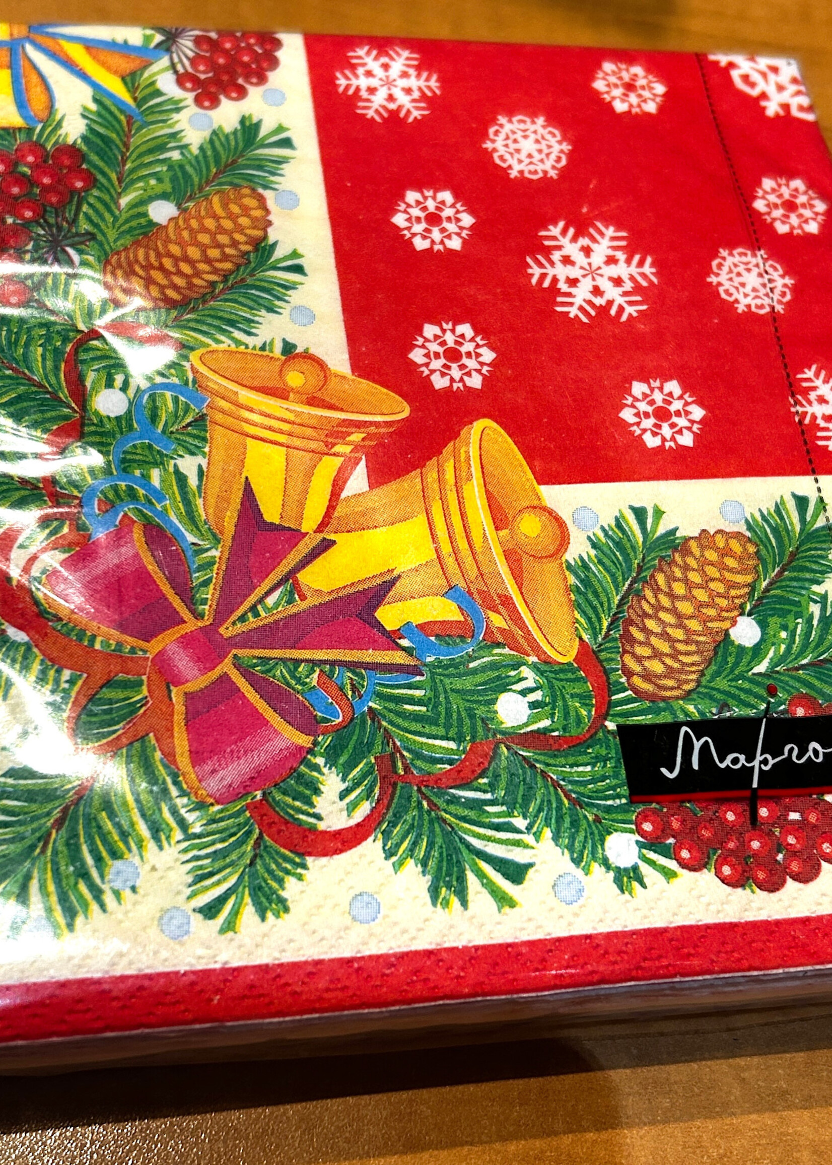 HOME - Dinner Napkins 6.5x6.5" pack of 20 Christmas