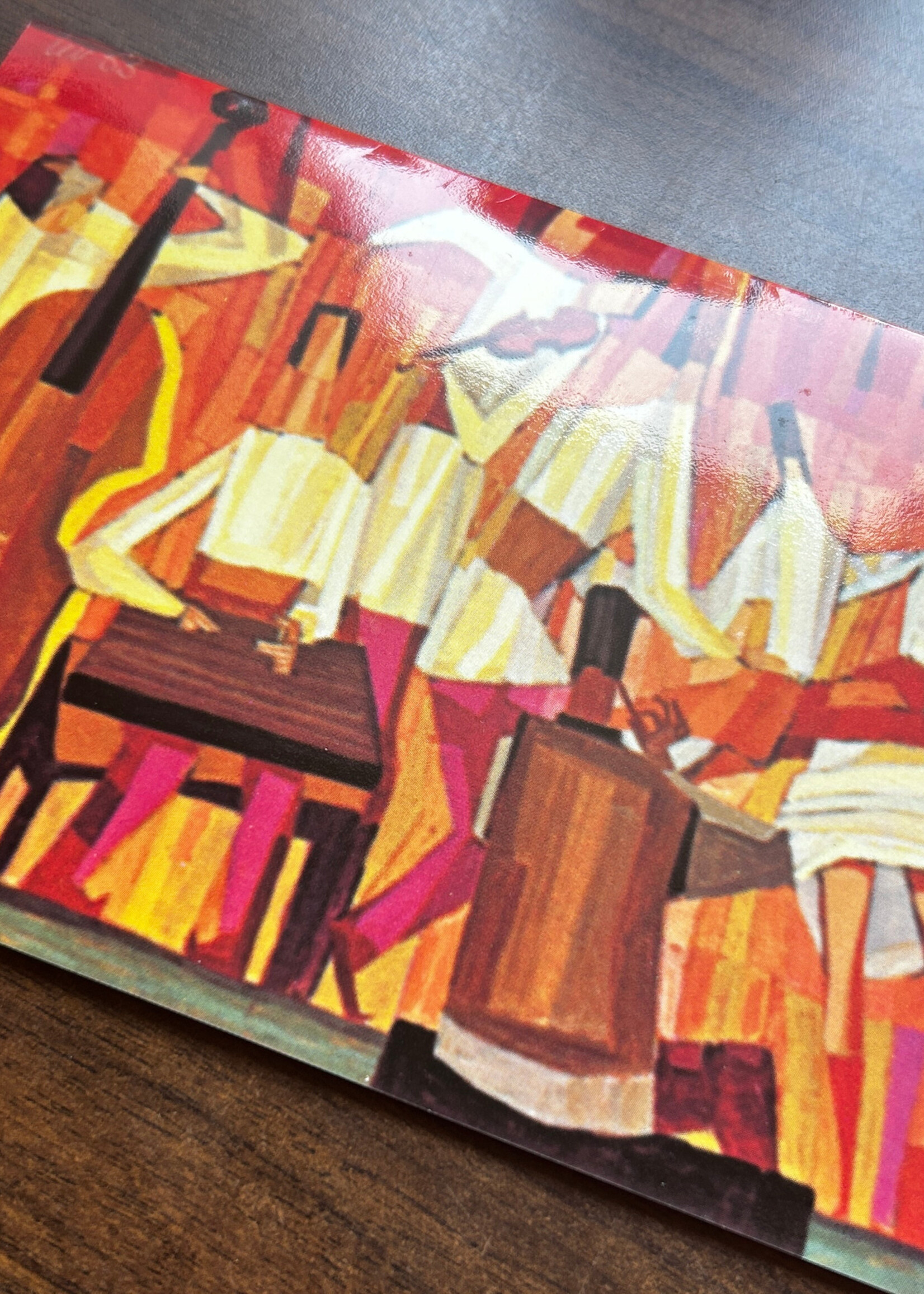 None CARD - Hutsul Musicians Card Unfolded