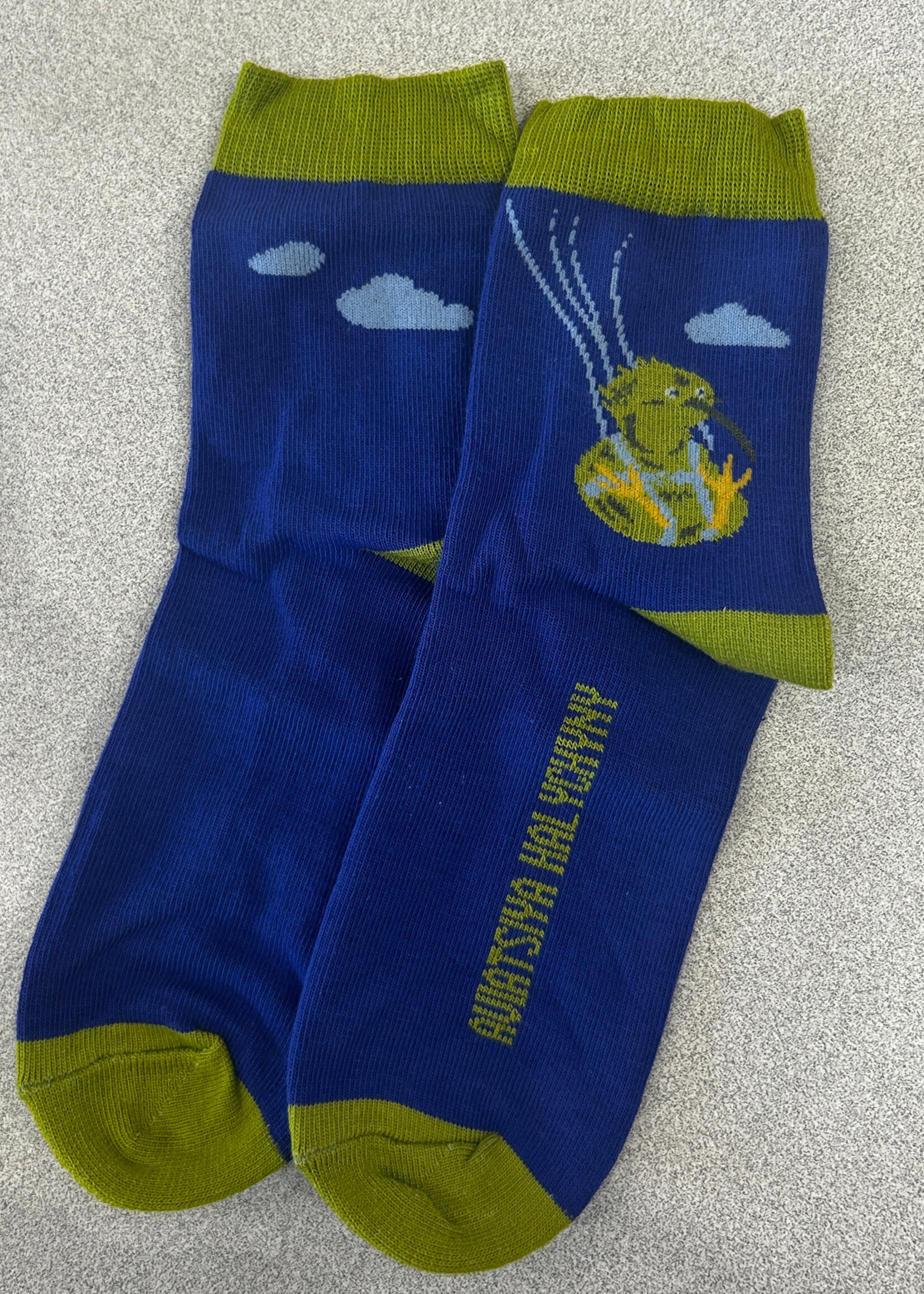 SOCKS - Kids - Telesyk Airlines, bird  Kiwi, size 22-24, 8-12 years