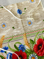 HOME- Apron, Linen 100 % in Ukrainian traditional pattern