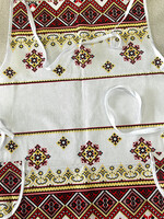 HOME- Apron, Linen 100 % in Ukrainian traditional pattern