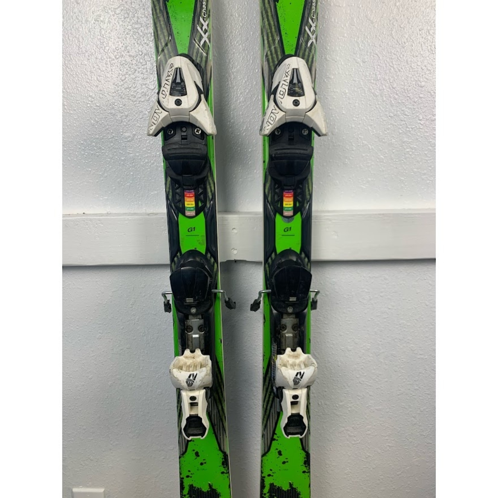 Salomon X Drive Skis + Salomon Z12 Bindings, Size 175 cm