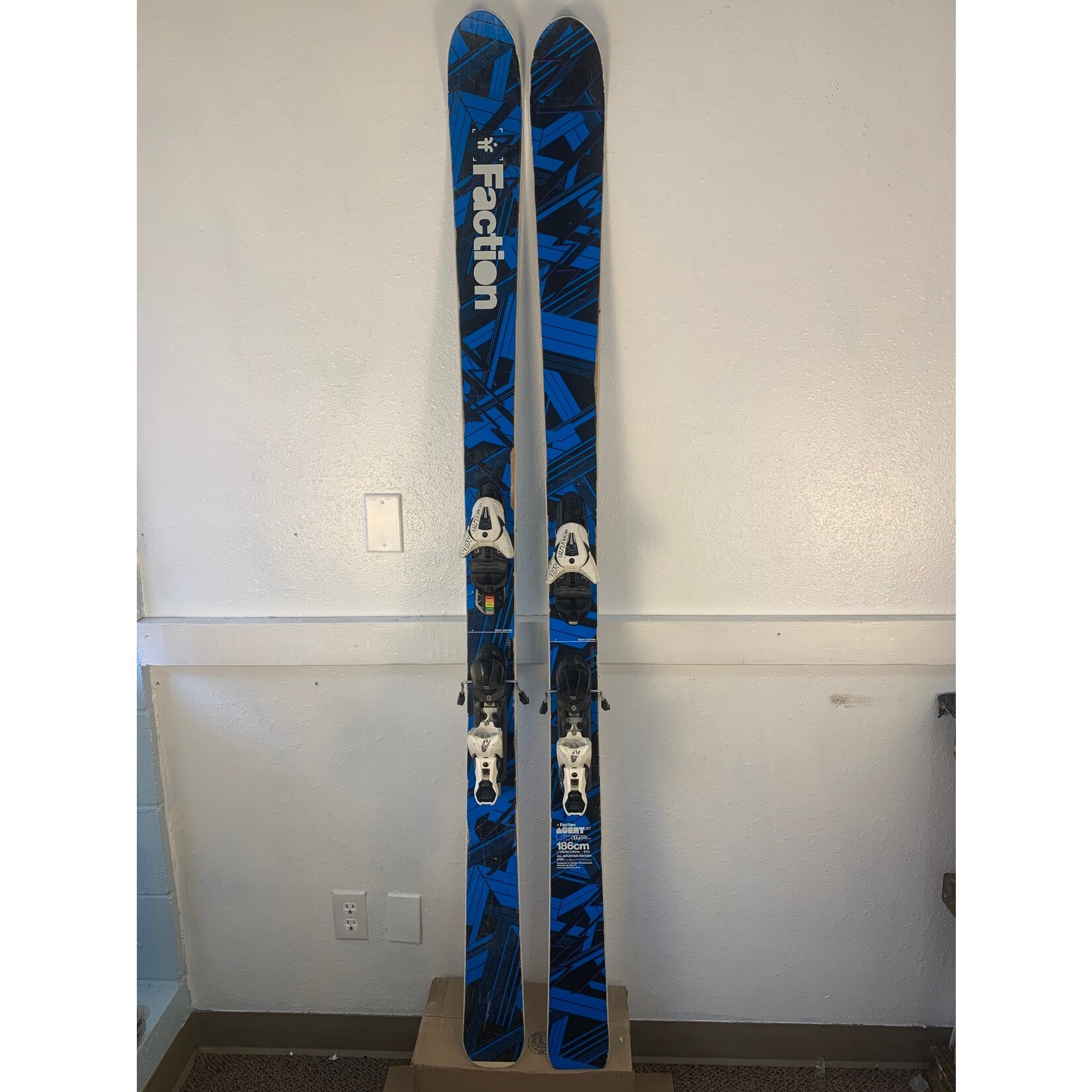 Faction Faction Agent Lite 90 Skis + Salomon Z12 Bindings, Size 186