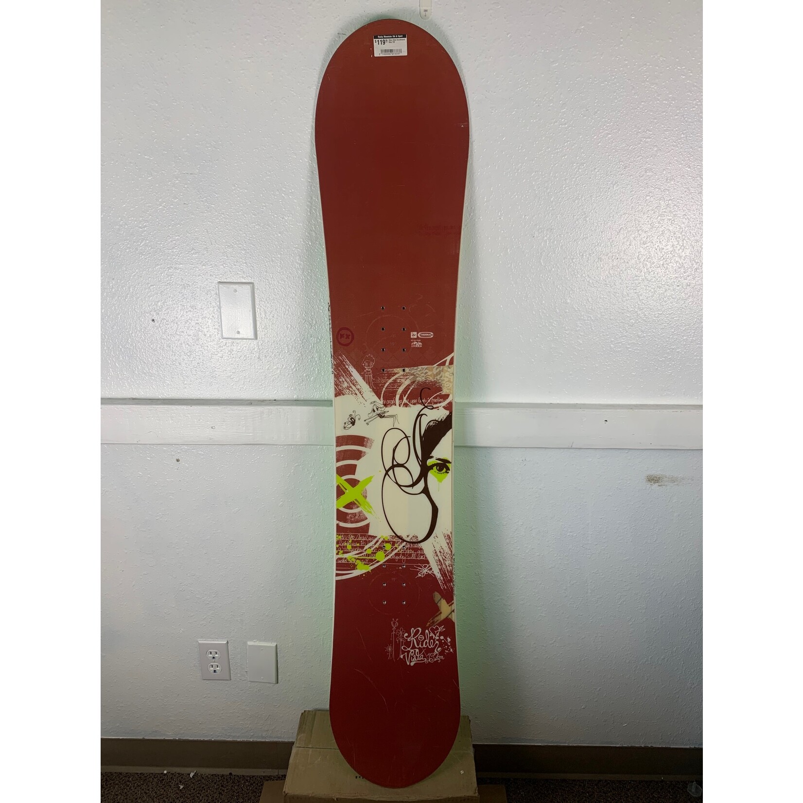 Ride Ride Vista Snowboard Size 152