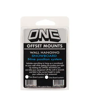 One Ball One Ball Off Set Wall Hanging Mounts (Two Boards)