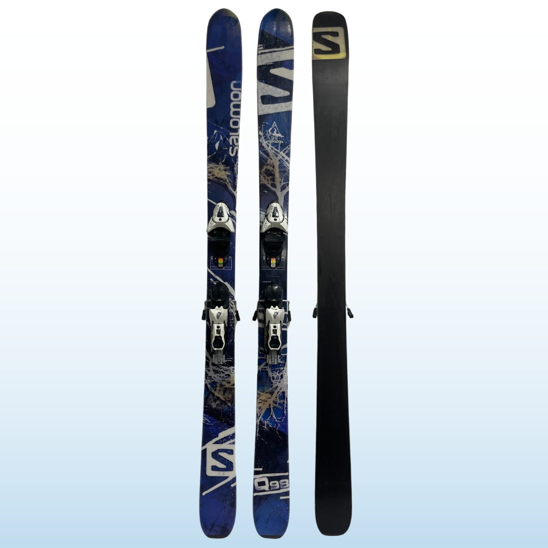 Salomon Q98 Skis + Salomon Z 12 Demo Bindings, Size 180 cm 