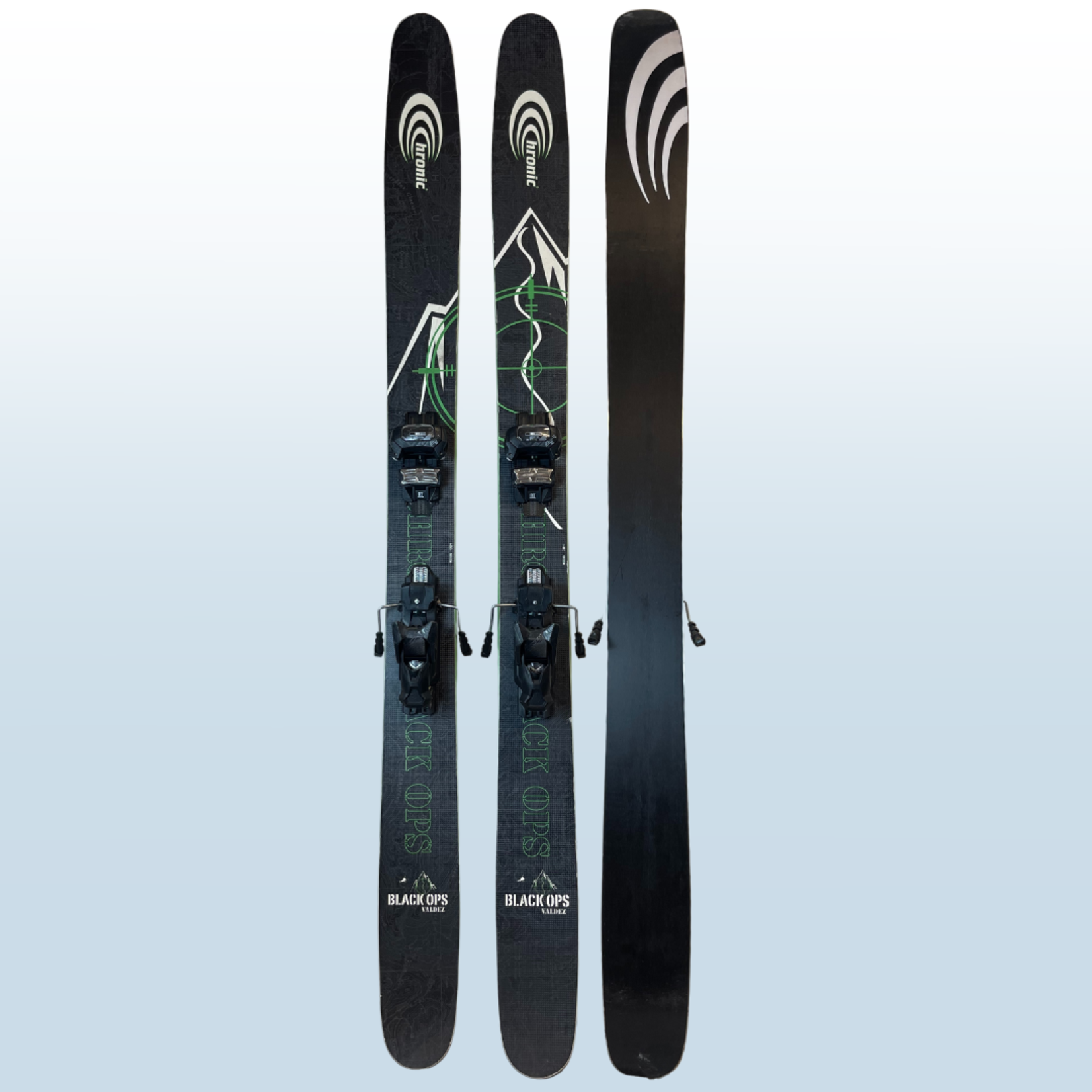 chronic 2020 Chronic Black Ops Valdez 120 Skis + Attack 13 Bindings, Size 181cm