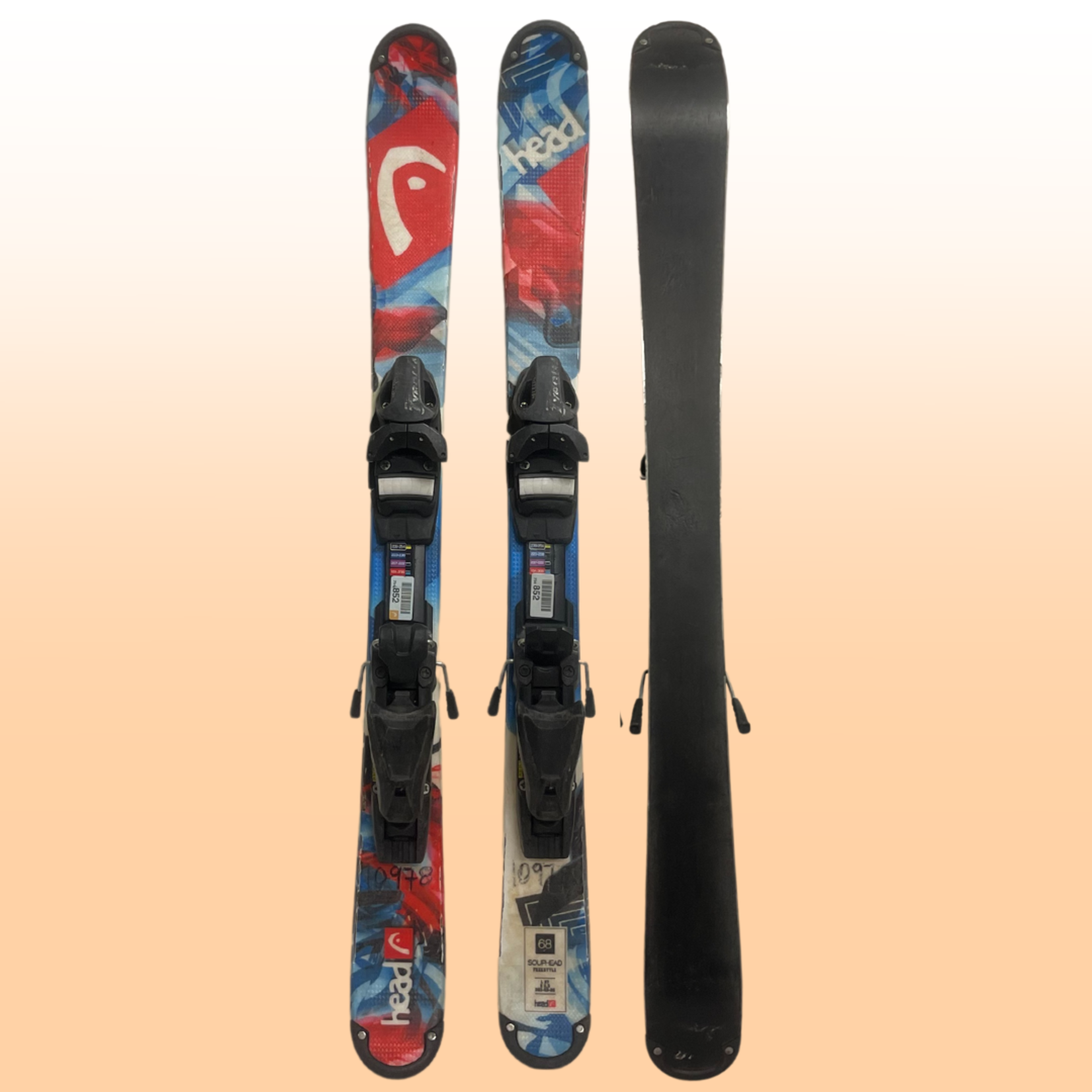 Head Head Souphead Twin Tip Kids Skis, Size 68cm