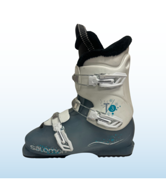 Salomon Used Salomon T3 Kids Ski Boots - Light Blue, Size 26.5