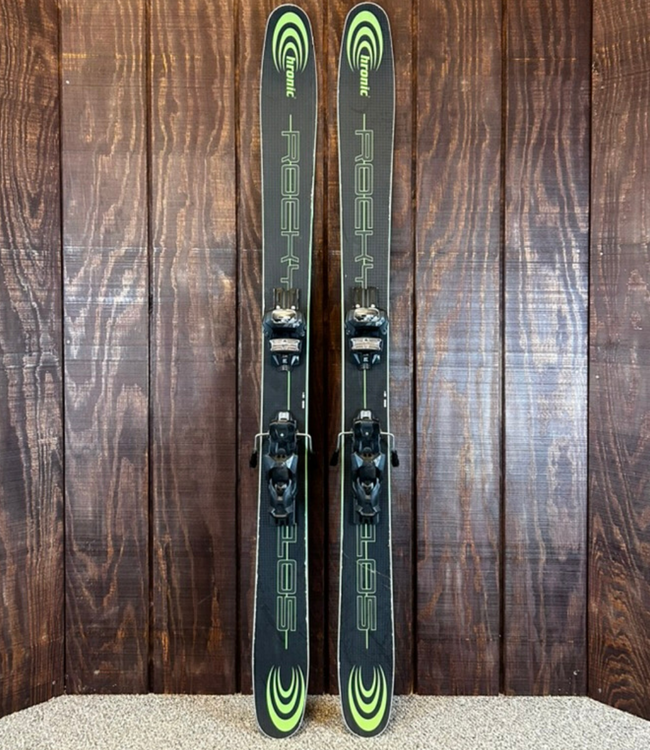 2021 Chronic Cambo Rocky 105 Black Label Team Edition Skis + Attack 13 Bindings, Size 161 cm