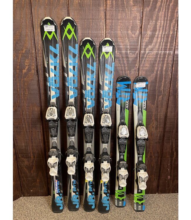 2017 Volkl RTM Jr. Kids Skis + Marker 4.5 Bindings Snowsports Outlet