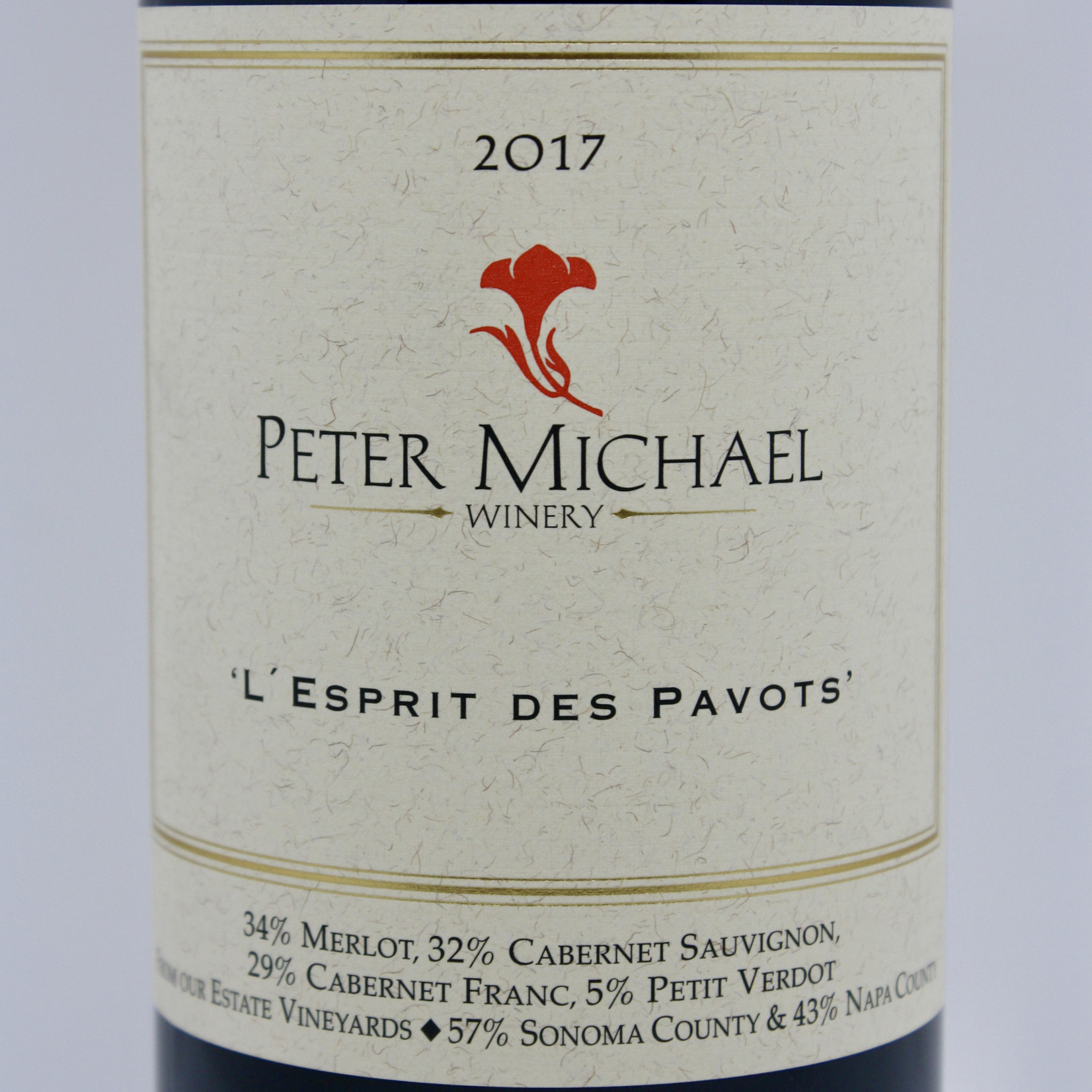 Peter Michael Peter Michael Winery, "L'esprit des Pavots" Claret 2018, Les Pavots Vineyard, Knights Valley, Napa, CA