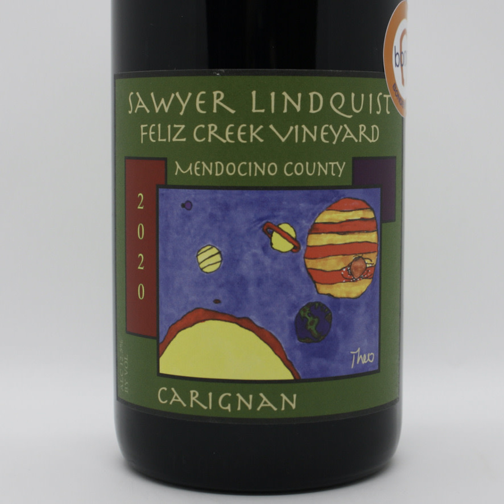 Lindquist Winery Sawyer Lindquist, Carignan 2020, Feliz Creek Vineyard, Mendocino County, North Coast, CA