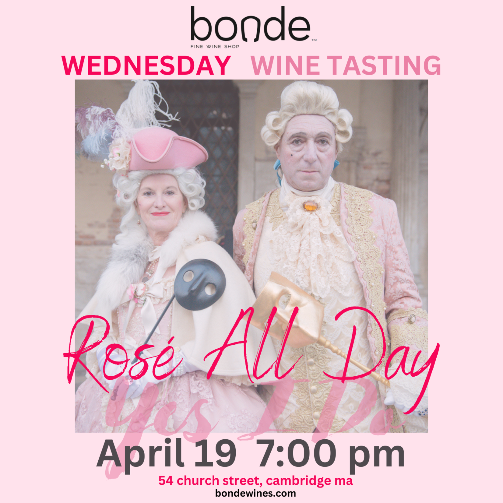 Rosé All Day - Wine Tasting & Class - Wednesday April 19, 7:00 p.m.