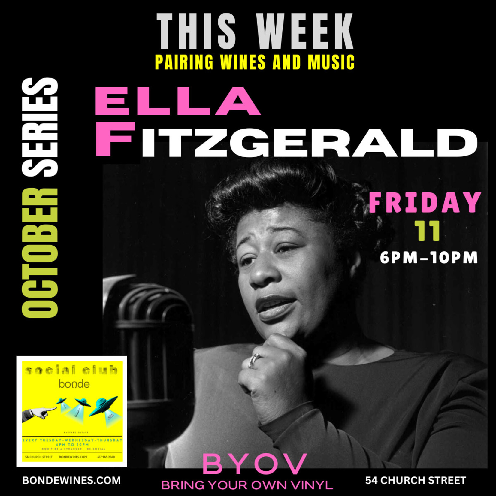 Ella Fitzgerald Social Club - Friday October 11, 2024