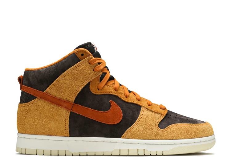 nike dunk hi retro prm velvet brown