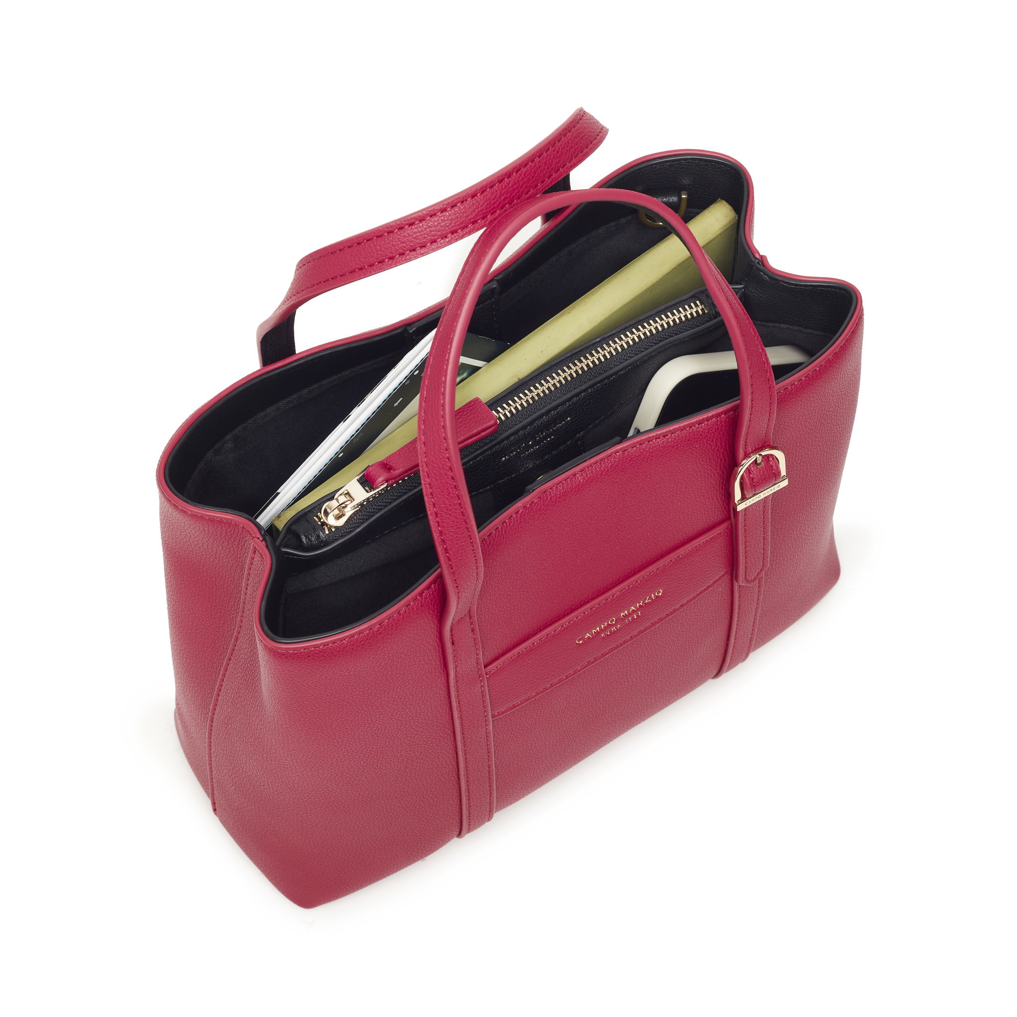 TOTE BAG WITH FRONT POCKET MIDI ALEXA - Campo Marzio GCC