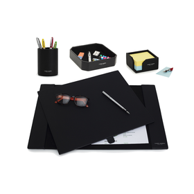 DOUBLE DESK SET 4PC A2 BLACK
