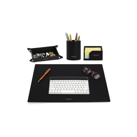 SINGLE DESK SET 4PC A1 BLACK